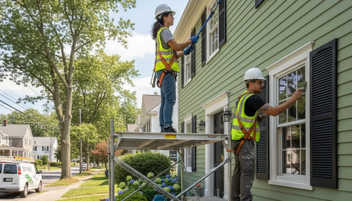 Painting company team serving Albany, NY for interior and exterior house painting services