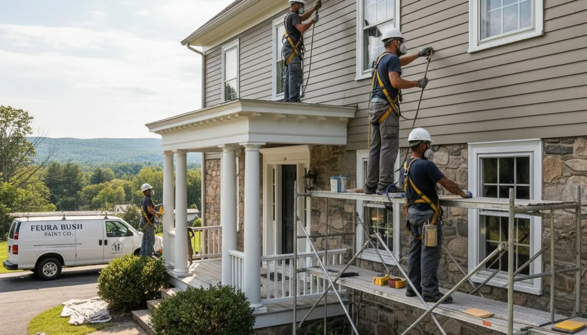 Albany, NY painters completing a professional interior painting project